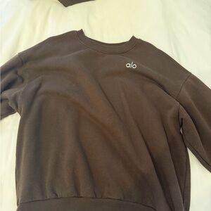 ALO Yoga Chocolate Brown Pullover